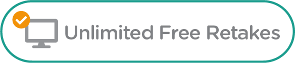 Badge for unlimited free retakes